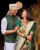 Litchi Silk Floral Saree for Women, Green 