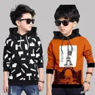 Cotton Blend Hooded Sweatshirts for Boys 