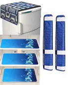 Fridge Cover And Mats With Handle Cover 