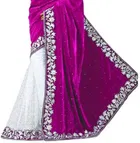 Velvet Embellished Saree for Women 