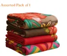 Sarangi Fleece Single Blanket 350gms 58x88inch Printed Assorted