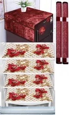 Knit 7 Pcs Fridge Cover Set 