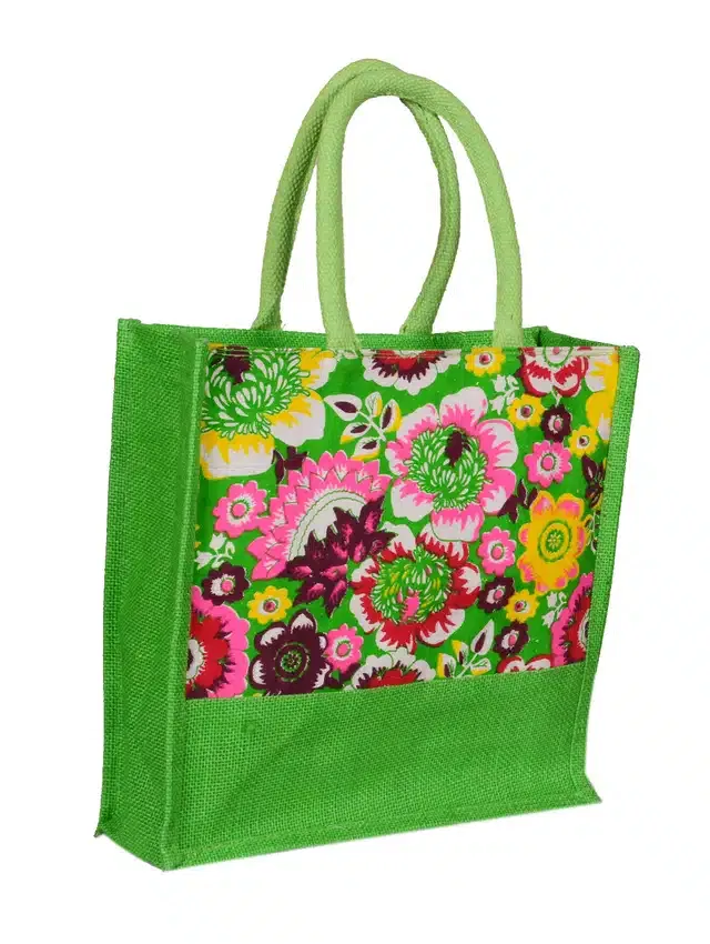 Jute Vegetable Shopping Bag (Green)