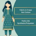 Crepe Block Print Kurti for Women 