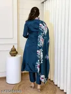 Printed A-line Kurta Set for Women 