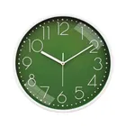 Khatu Craft Circle Clock Plain Green 30x30cm