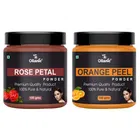 Natural Rose Patel & Orange Peel Powder for Skin & Hair 