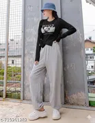 Lycra Top for Women, Black 