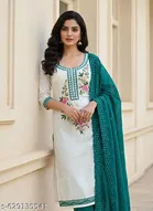 Embroidered Floral Patiala Suits for Women 