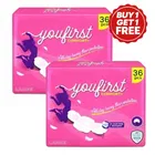 यूफर्स्ट स्ट्रैट कम्फर्ट+ सेनेटरी पैड्स XL 2X32 Pcs 