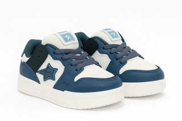 Casual Shoes For Boys (Navy Blue & White, 10-11 Years) (4C) (Max-04)