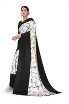 Cotton Silk Abstract Saree for Women 