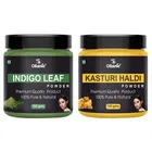Natural Indigo Leaf & Kasturi Haldi Powder for Skin & Hair 