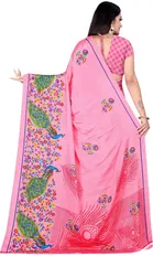 Crepe Printed Saree for Women 