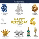 Cocktail Theme 4th Birthday Balloon Decoration Kit , Multicolor, Pack Of 68