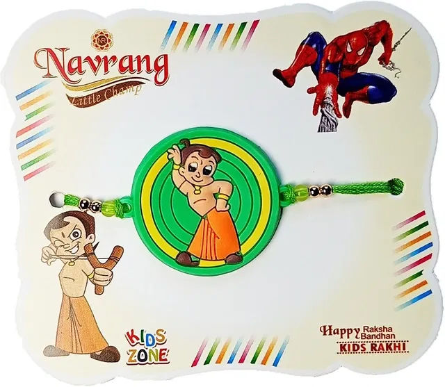 Plastic Chota Bheem Kids Rakhi for Kids (Multicolor, Pack of 1)