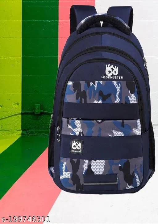 Polyester Backpack for Men & Women, Blue