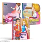 Fairy Tale Shaped Board Book – Cinderella, Rapunzel, and Princess and the Pea | Set of 3 – A Charming Collection of Classic Tales That Will Spark Kids' Imagination and Love for Books
