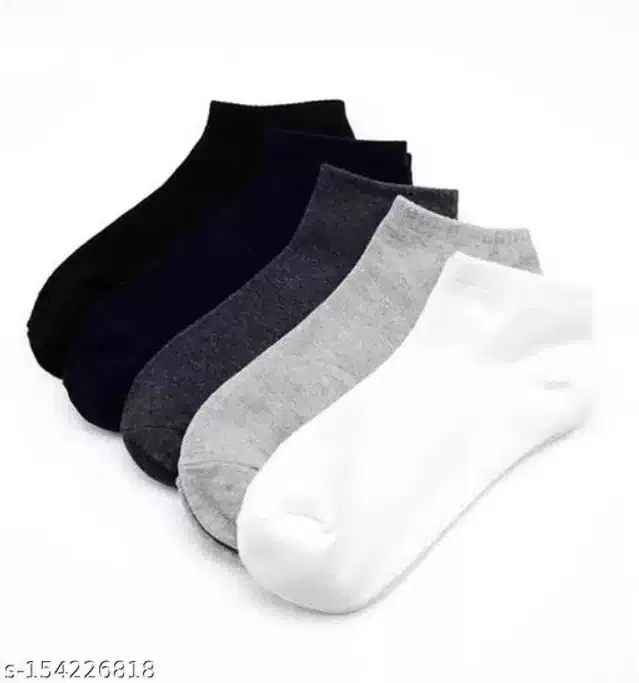 Polycotton Socks for Men (Multicolor, Set of 5)