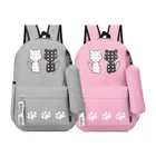 PU Backpacks for Women (Multicolor, Set of 2)