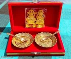 Laxmi Ganesh Ji Bowl and Spoon Set, Pack of 4 