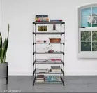 Metal 7 Layer Collapsible Multipurpose Rack, Black