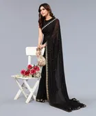 Lycra Blend Saree for Women 