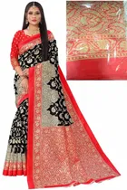 कानूड़ा प्रिंट्स फैंसी विमेंस मैसूर आर्ट सिल्क प्रिंटेड साड़ी 