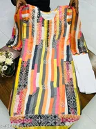 Cotton Printed Kurti with Pant for Women 