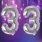 Foil Balloon for Birthday Celebration, No. 33 