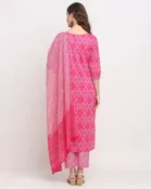 Cotton Cambric Embroidered Kurta Set for Women 