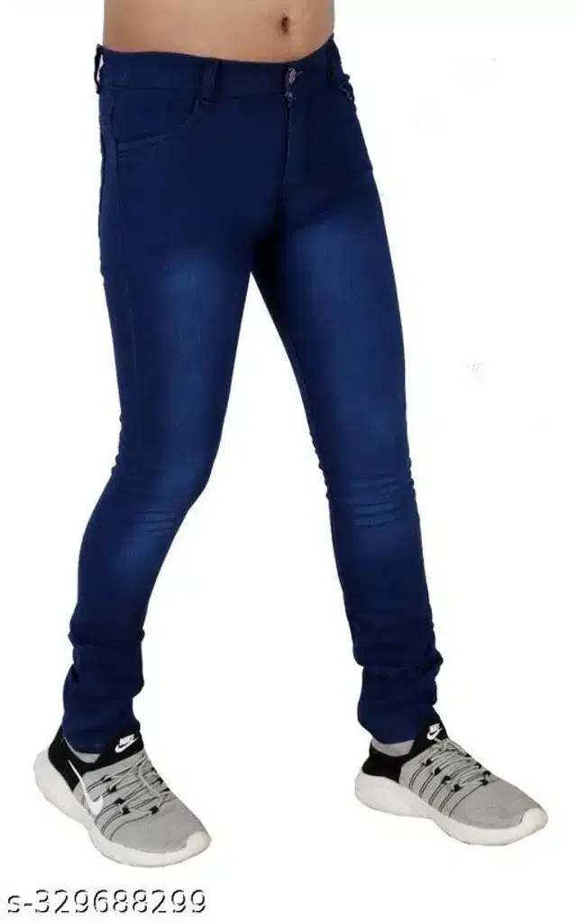 Denim Jeans for Boys (Blue, 11-12 Years)