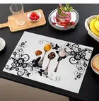 Grover Table Placemats for Kitchen/Dining Table Pack of 6 White Butterfly