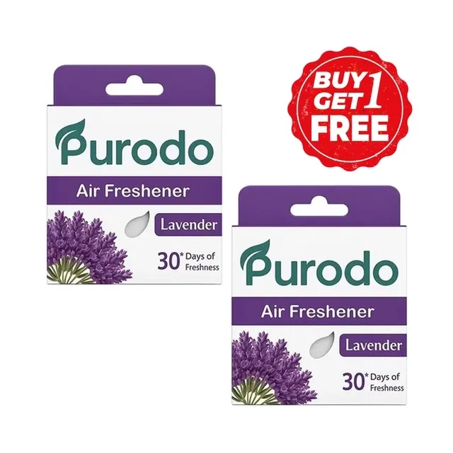 प्यूरोडो एयर फ्रेशनर ब्लॉक लैवेंडर 2X50 g (बय 1 गेट 1 फ्री)