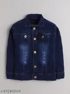 Denim Jacket for Boys (Blue, 2-3 Years)