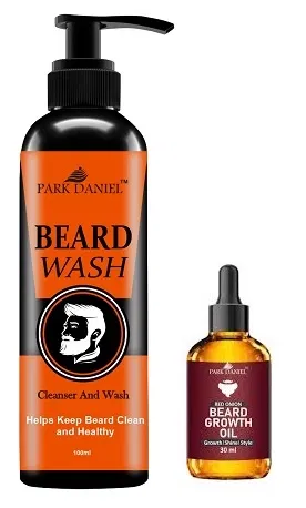 Park Daniel Beard Wash (100 ml) & Onion Beard Growth Oil for Men (30 ml) (Set of 2)