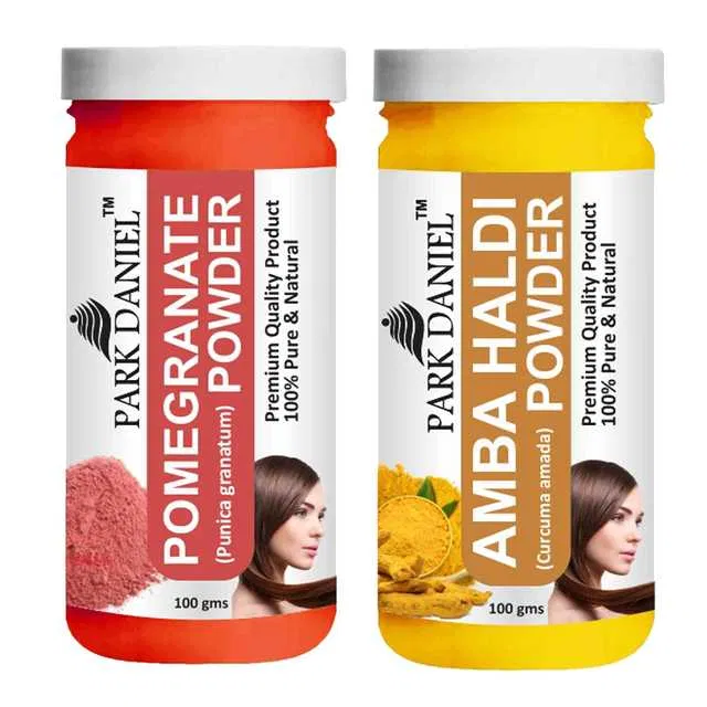 Park Daniel 100% Pure & Natural Pomegranate Powder & Amba Haldi Powder (Pack Of 2, 100 g) (SE-919)