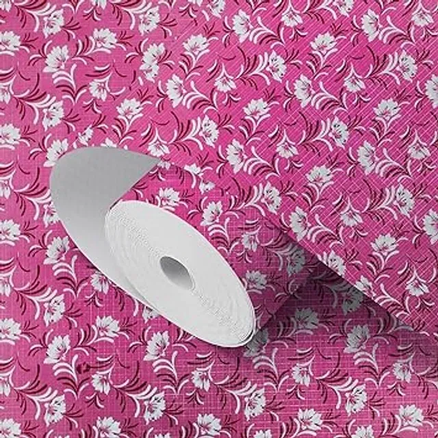 Laminated Non Woven Multipurpose Kitchen Cabinet Drawer Shelf Mat (Multicolor, 45x500 cm)