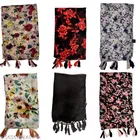 Chiffon Scarves for Women, Multicolor, Pack of 6