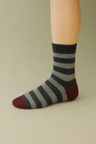 Cotton Spandex Calf Length Socks for Men 