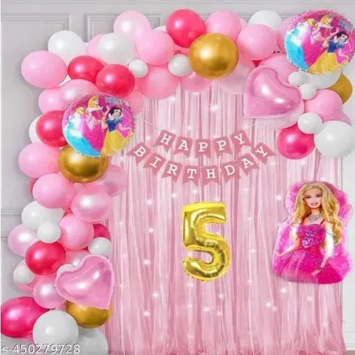 47 Pcs 5th Birthday Decoration Kit, Multicolour, Set of 1