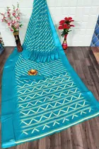 Cotton Linen Printed Saree for Women 