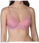 Cotton Blend Solid Bra for Women & Girls, Multicolour, Pack of 3 