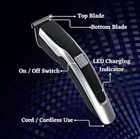 HTC AT-538 Rechargeable Hair Beard Trimmer for Men Trendy Styler HTC Trimmer Stainless Steel Sharp Blade Beard Shaver 