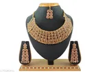 Gold Kundan Choker Jewellery Set for Women 