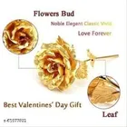 Gold Plated Rose Flower with Love Stand Gift 