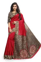 Mysore Silk Printed Saree for Women 