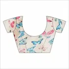 SVB साड़ी प्रिंटेड कलमकारी कॉटन ब्लेंड साड़ी 