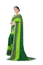 कानूड़ा फैंसी विमेंस जॉर्जेट फ्लावर प्रिंटेड साड़ी 