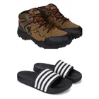 Combo of Casual Shoes with Sliders for Men 